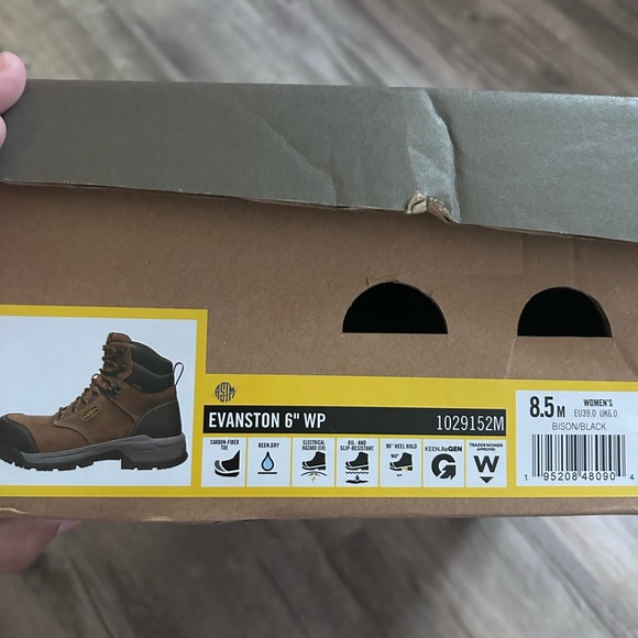 KEEN Utility Evanston 6" Composite Toe Waterproof Construction Work Boot -Sz 8.5 - Picture 9 of 10